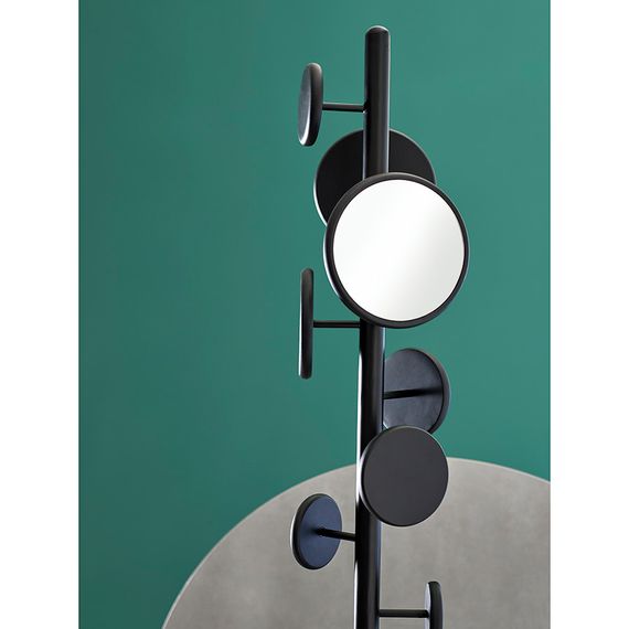 Вешалка напольная с полкой Lingon, черная, LATITUDE, Цвет: черный, изображение 3