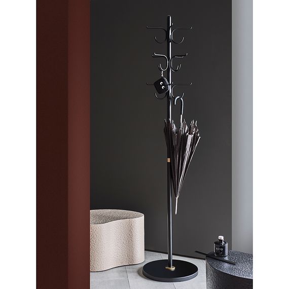 Вешалка напольная Mera, черная, LATITUDE, Цвет: черный, изображение 2