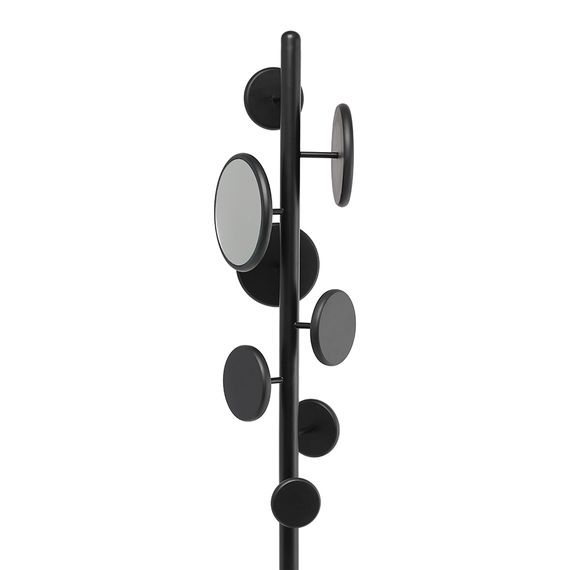 Вешалка напольная с полкой Lingon, черная, LATITUDE, Цвет: черный, изображение 7