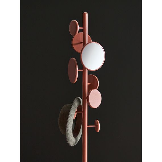 Вешалка напольная с полкой Lingon, терракотовая, LATITUDE, Цвет: терракотовый, изображение 6