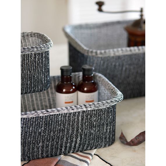 Набор из 4 корзин для хранения Sustainable collection, черный, Bergenson Bjorn, Цвет: черный, изображение 4