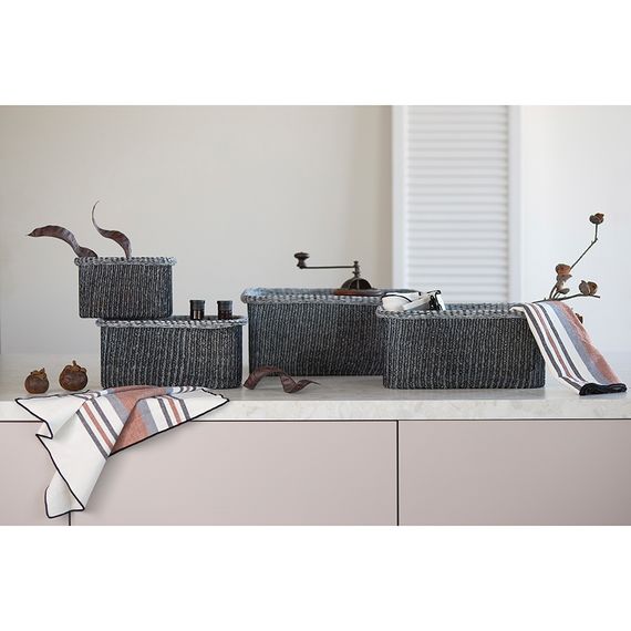 Набор из 4 корзин для хранения Sustainable collection, черный, Bergenson Bjorn, Цвет: черный, изображение 2