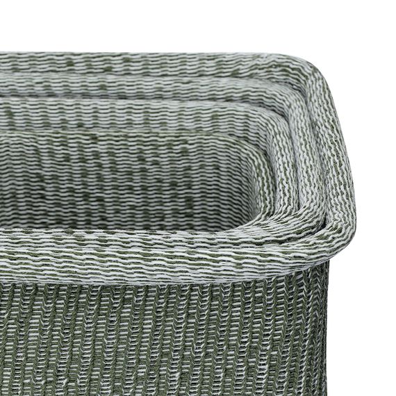 Набор из 4 корзин для хранения Sustainable collection, оливковый, Bergenson Bjorn, изображение 9