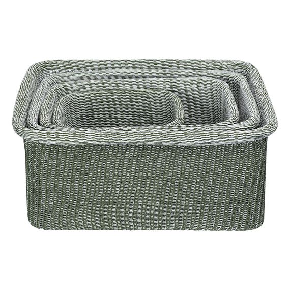 Набор из 4 корзин для хранения Sustainable collection, оливковый, Bergenson Bjorn, изображение 8