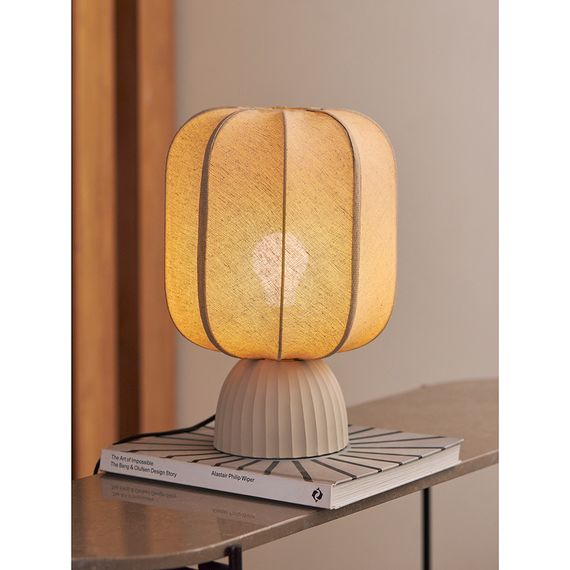 Лампа настольная Texture Rib, 27х39 см, бежевая, Bergenson Bjorn, изображение 4