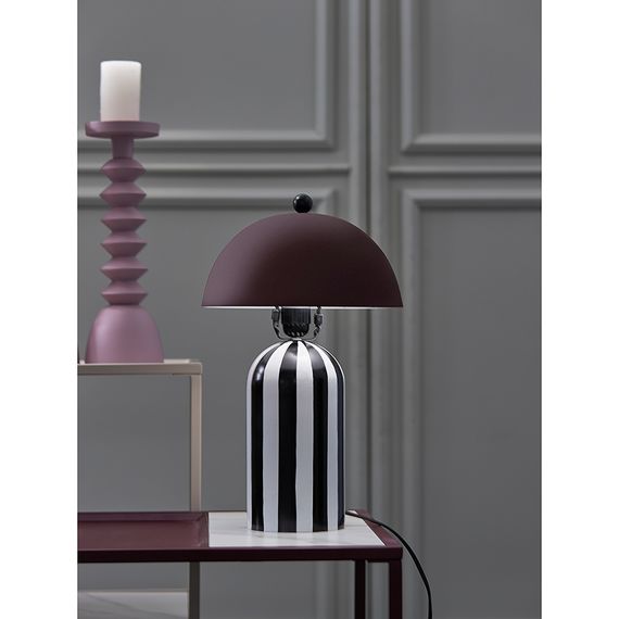 Светильник настольный Anniken, 25х38 см, черный/белый/сливовый, Bergenson Bjorn, Цвет: сливовый, изображение 5