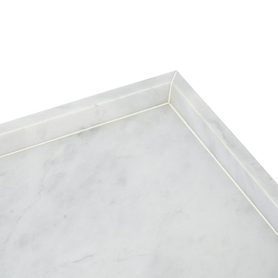 Поднос Marm, 28х20 см, белый мрамор, Bergenson Bjorn, Цвет: Белый, изображение 4