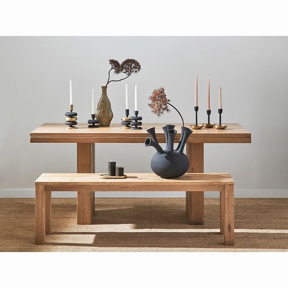 Подсвечник Stone, 20 см, черный/античная латунь, Bergenson Bjorn, изображение 2