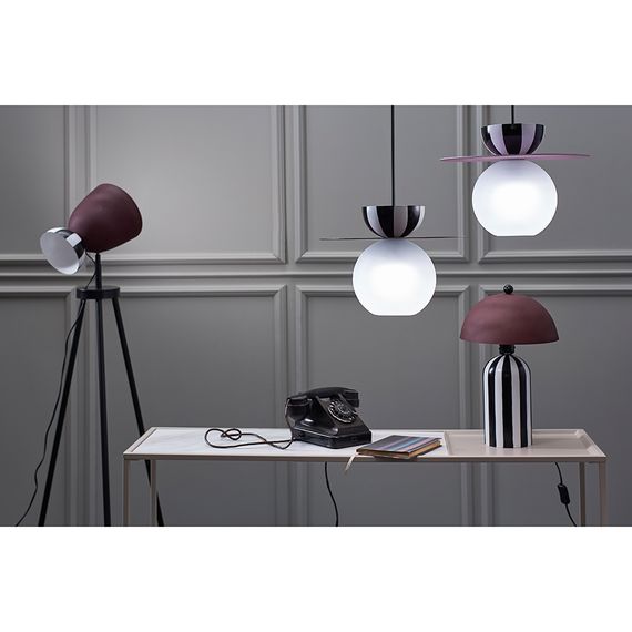 Светильник настольный Anniken, 25х38 см, черный/белый/сливовый, Bergenson Bjorn, Цвет: сливовый, изображение 2