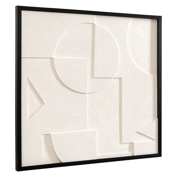 Панно декоративное с эффектом 3D Minimalism, 60х60 см, белый\бежевый, Bergenson Bjorn, изображение 3