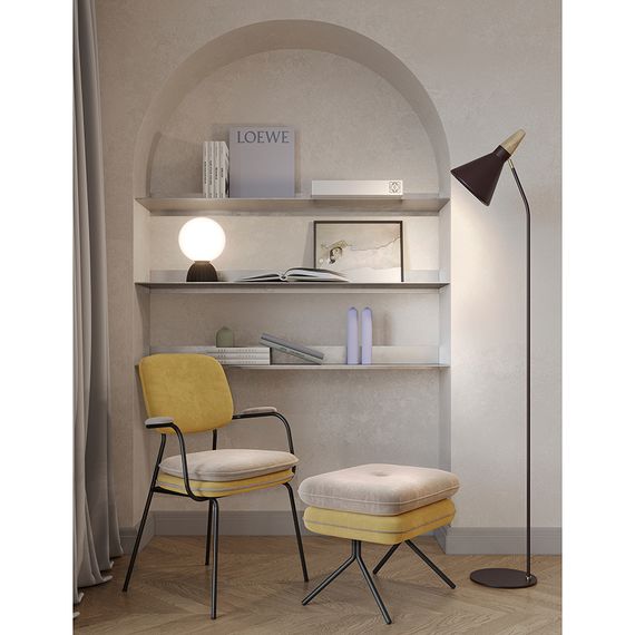 Пуф Pea, велюр, бежевый/желтый, Bergenson Bjorn, Цвет: бежевый/желтый, изображение 7