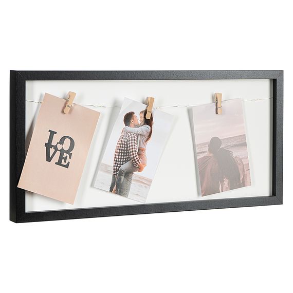 Рамка для фотографий с подсветкой Everyday, 23х49 см, черная, изображение 2
