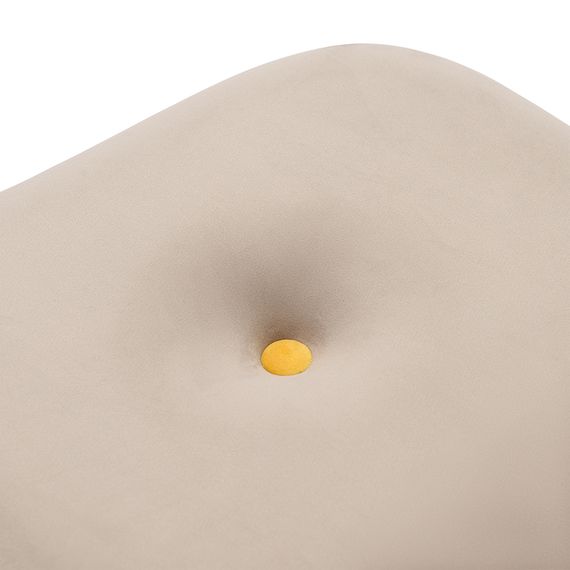 Пуф Pea, велюр, бежевый/желтый, Bergenson Bjorn, Цвет: бежевый/желтый, изображение 11