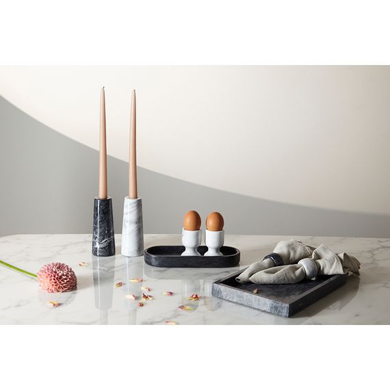 Поднос Marm, 28х20 см, черный мрамор, Bergenson Bjorn, Цвет: черный, изображение 2