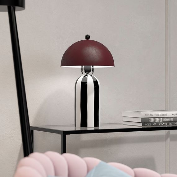 Светильник настольный Anniken, 25х38 см, черный/белый/сливовый, Bergenson Bjorn, Цвет: сливовый, изображение 10