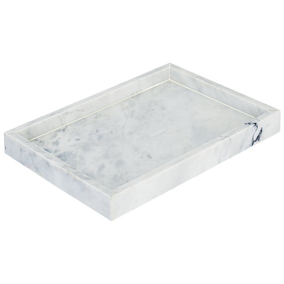 Поднос Marm, 28х20 см, белый мрамор, Bergenson Bjorn, Цвет: Белый, изображение 2