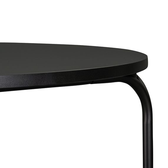 Стол обеденный Ror, 90 см, черный, LATITUDE, Цвет: черный, изображение 2