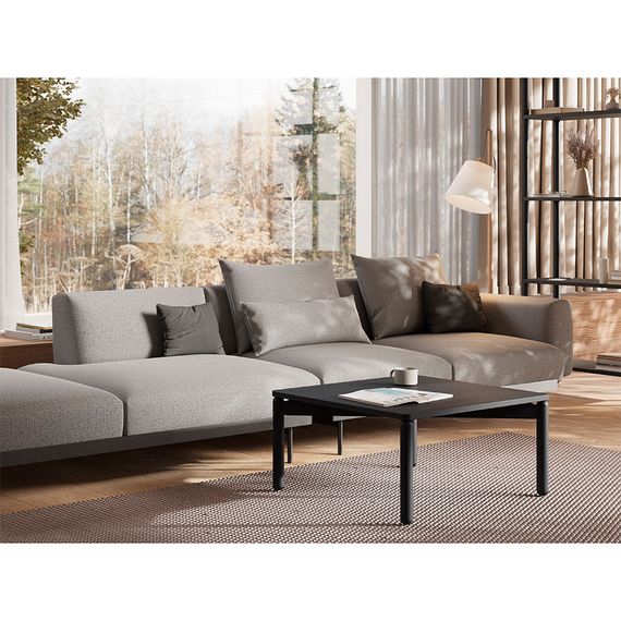 Столик кофейный Saga, 75х75 см, темно-серый, LATITUDE, Цвет: темно-серый, изображение 3