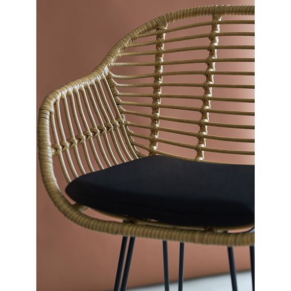 Стул полубарный Vetle Bent, ротанг, изображение 6