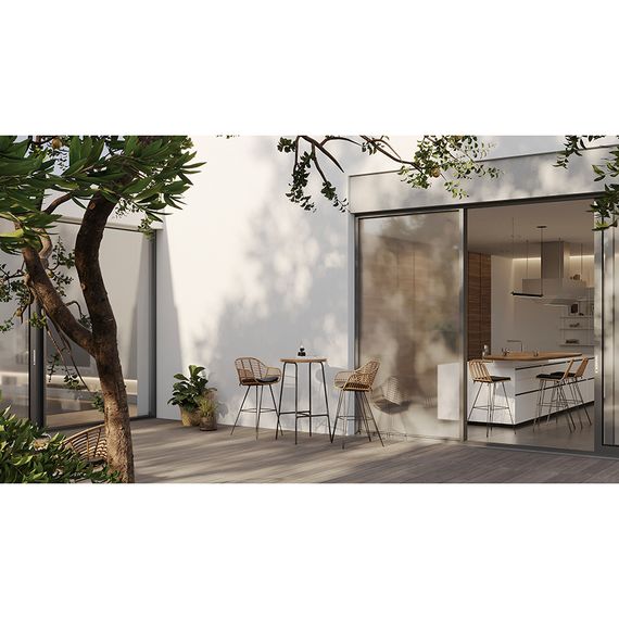 Стул барный Vetle Flat, ротанг, изображение 5