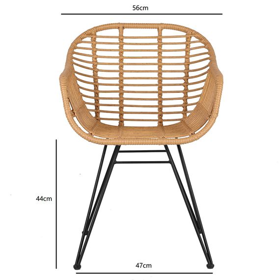 Стул Vetle Bent, ротанг, изображение 22