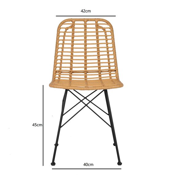Стул Vetle Flat, ротанг, изображение 14