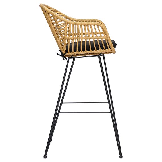 Стул барный Vetle Bent, ротанг, изображение 11