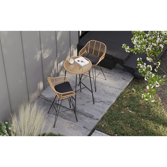 Стул барный Vetle Bent, ротанг, изображение 6