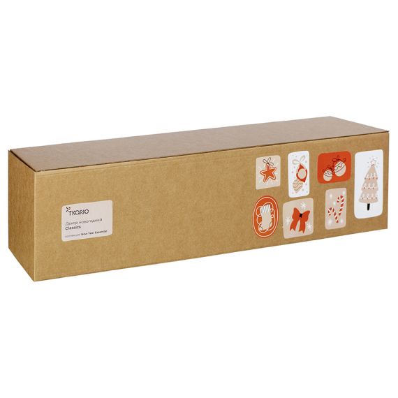 Декор новогодний Classics из джута и гофрированного картона из коллекции New Year Essential, Tkano, изображение 9