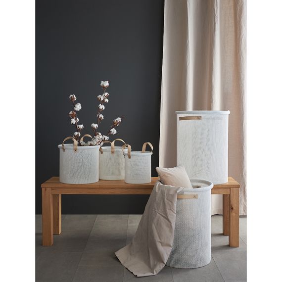 Корзина для хранения Sustainable collection, 37х52 см, молочная, Bergenson Bjorn, Цвет: молочный, изображение 4