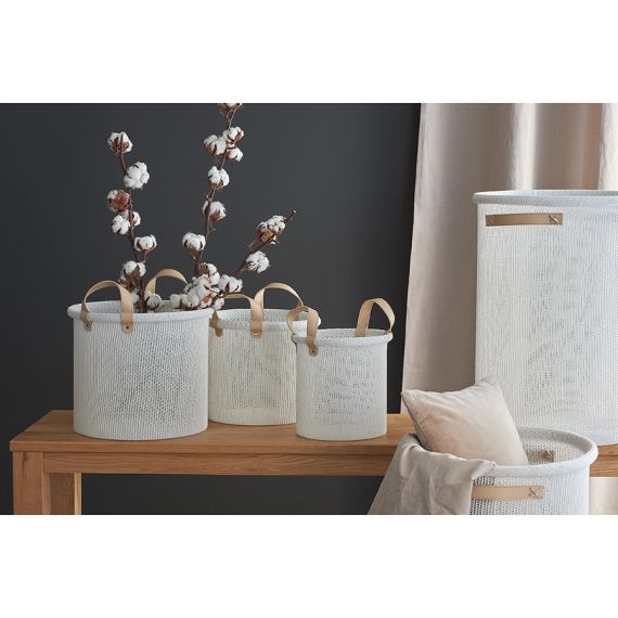 Корзина для хранения Sustainable collection, 37х52 см, молочная, Bergenson Bjorn, Цвет: молочный, изображение 5