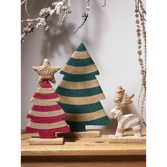 Декор новогодний Trendy stripes из джута и гофрированного картона из коллекции New Year Essential, Tkano, изображение 6