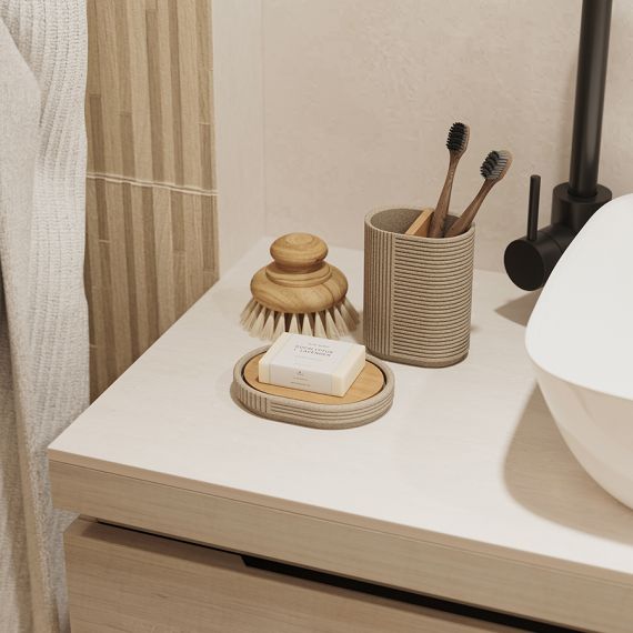 Стакан для зубных щеток Dune, песочный, Bergenson Bjorn Bath, изображение 4