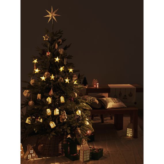 Домик из фарфора с подсветкой Aarhus из коллекции New Year Essential, 21,6 см, Tkano, изображение 4