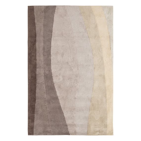 Ковер из хлопка с рисунком Rice plantation из коллекции Terra, 160х230 см, Tkano