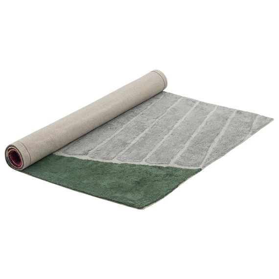 Ковер из хлопка с рисунком Tea plantation из коллекции Terra, 160х230 см, Tkano, изображение 5