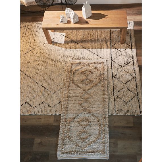 Ковер из джута и переработанного хлопка Kolkata из коллекции Ethnic, 70x160см, Tkano, изображение 3