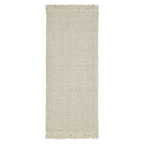 Ковер из переработанного пластика бежевого цвета из коллекции Ethnic, 70х160 см, Tkano