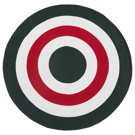 Ковер из хлопка Target темно-зеленого цвета из коллекции Ethnic, 150 см, Tkano
