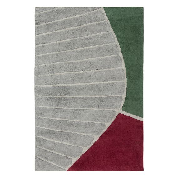 Ковер из хлопка с рисунком Tea plantation из коллекции Terra, 160х230 см, Tkano