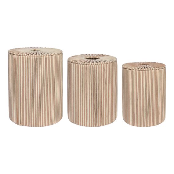 Корзина плетеная Dholak Beige из коллекции Ethnic, размер L, Tkano, изображение 15