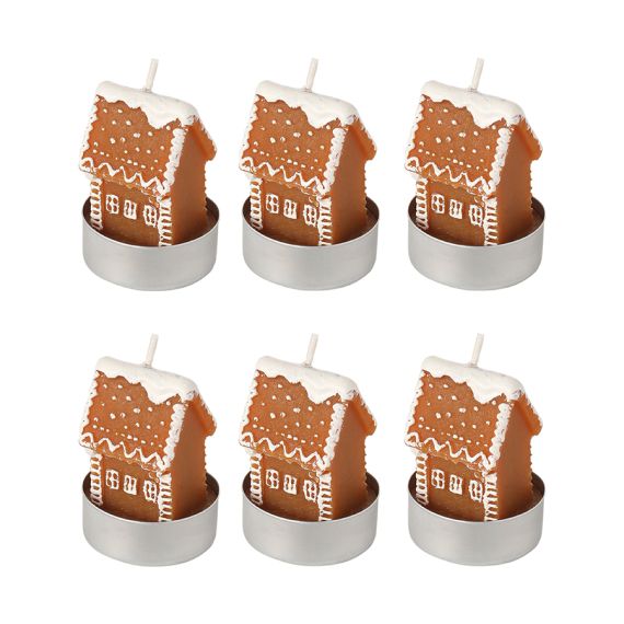 Набор декоративных свечей Gingerbread houses из коллекции New Year Essential, Tkano