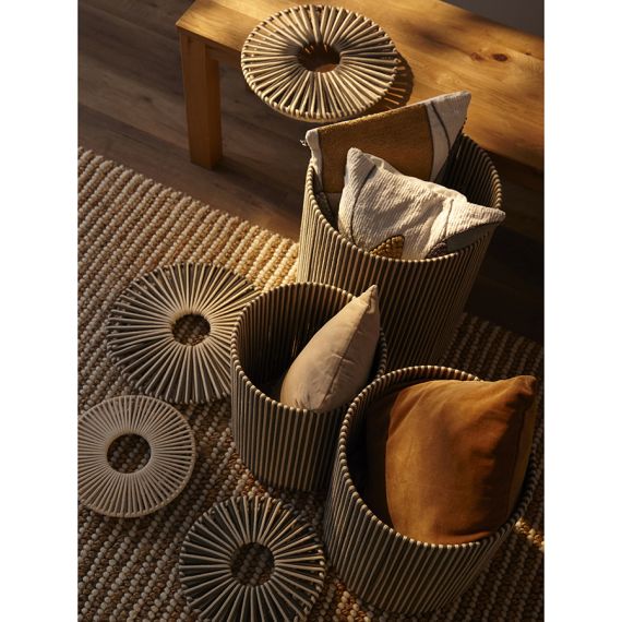 Корзина плетеная Dholak Grey из коллекции Ethnic, размер S, Tkano, изображение 7