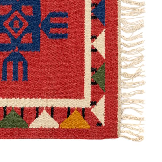 Ковер из шерсти по мотивам чувашских орнаментов из коллекции Cultural Heritage, 120х180 см, Tkano, изображение 12