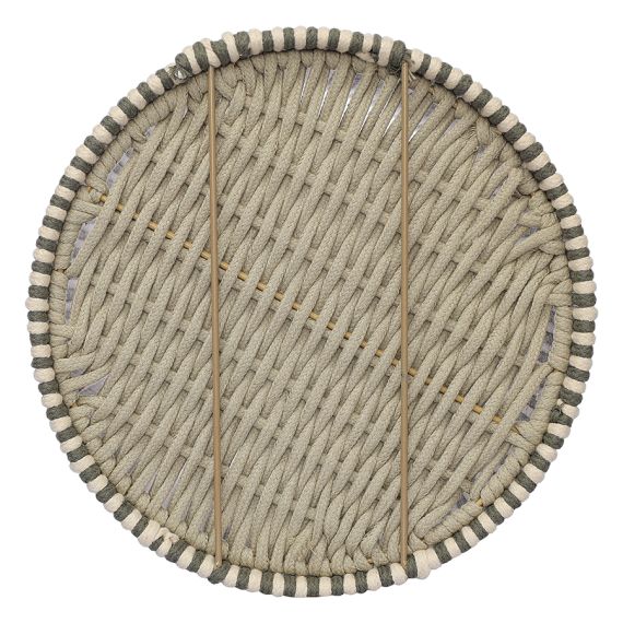 Корзина плетеная Dholak Grey из коллекции Ethnic, размер M, Tkano, изображение 12