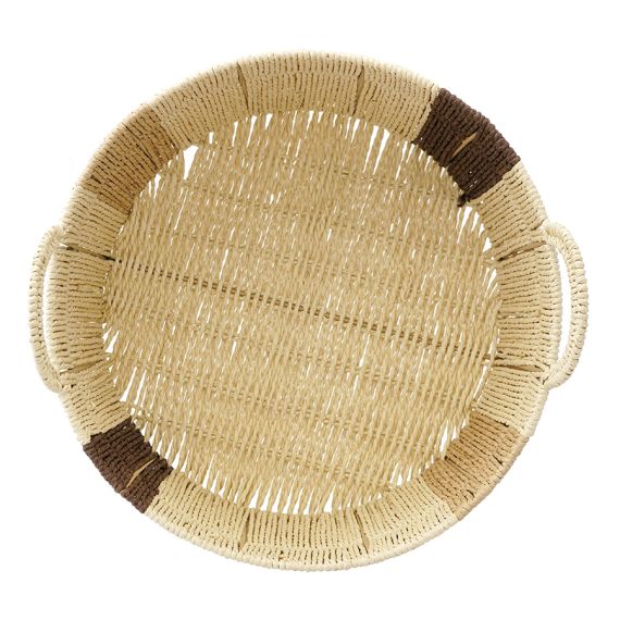Корзина плетеная круглая Bodhran Chocolate из коллекции Ethnic, размер M, Tkano, изображение 6