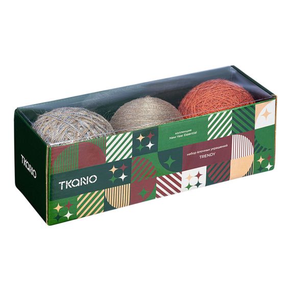 Набор ёлочных украшений Trendy коллекции New Year Essential, 3 шт., Tkano, изображение 11