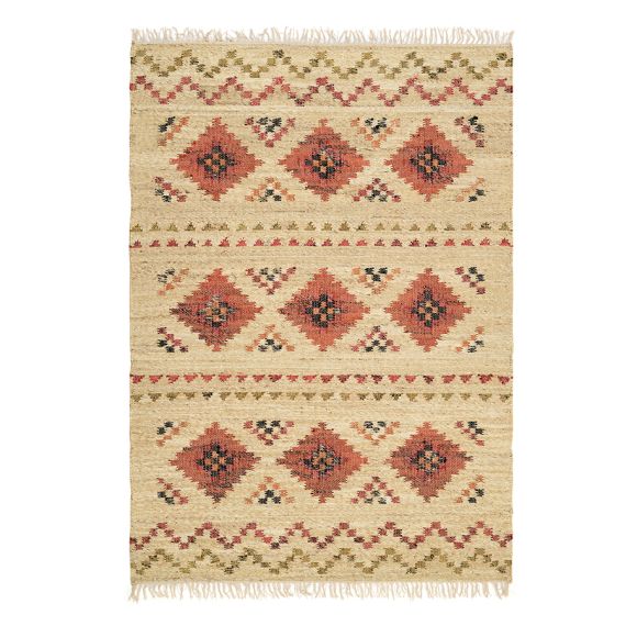 Ковер из шерсти по мотивам башкирских орнаментов из коллекции Cultural Heritage, 160х230 см, Tkano