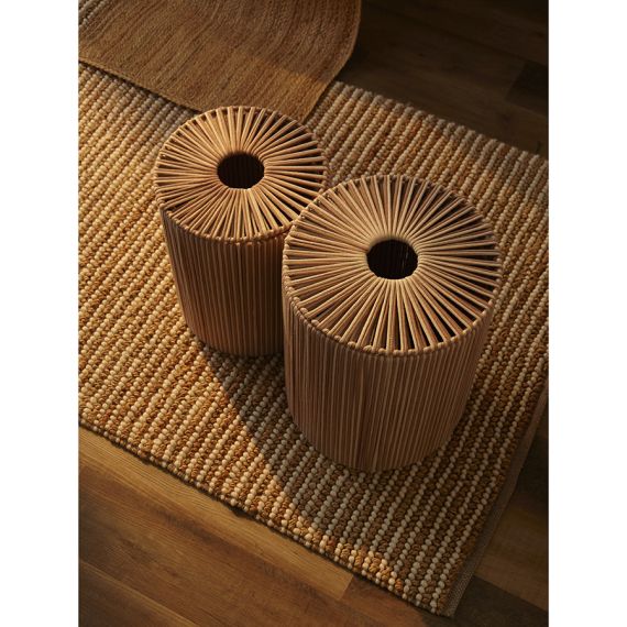 Корзина плетеная Dholak Beige из коллекции Ethnic, размер M, Tkano, изображение 5