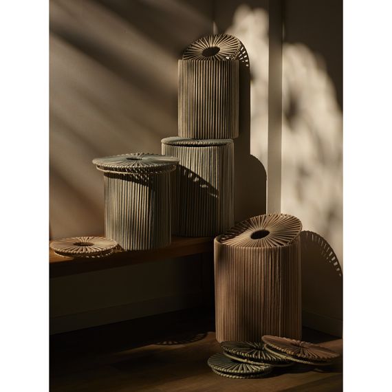 Корзина плетеная Dholak Grey из коллекции Ethnic, размер M, Tkano, изображение 8